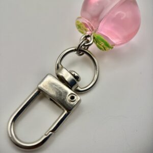 POOCH PENDANTS | Handmade Dog Collar Charm | Transparent Peach