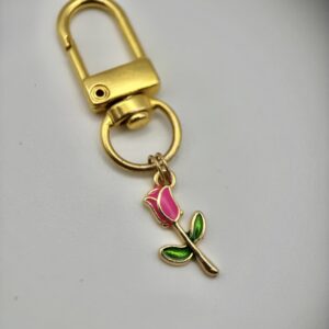 POOCH PENDANTS | Handmade Dog Collar Charm  | Multicolour Flower (Pink)