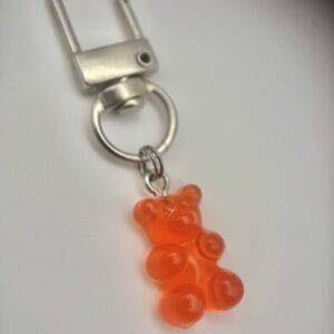 POOCH PENDANTS | Handmade Dog Collar Charm | Bear Gummy Sweets (Orange)