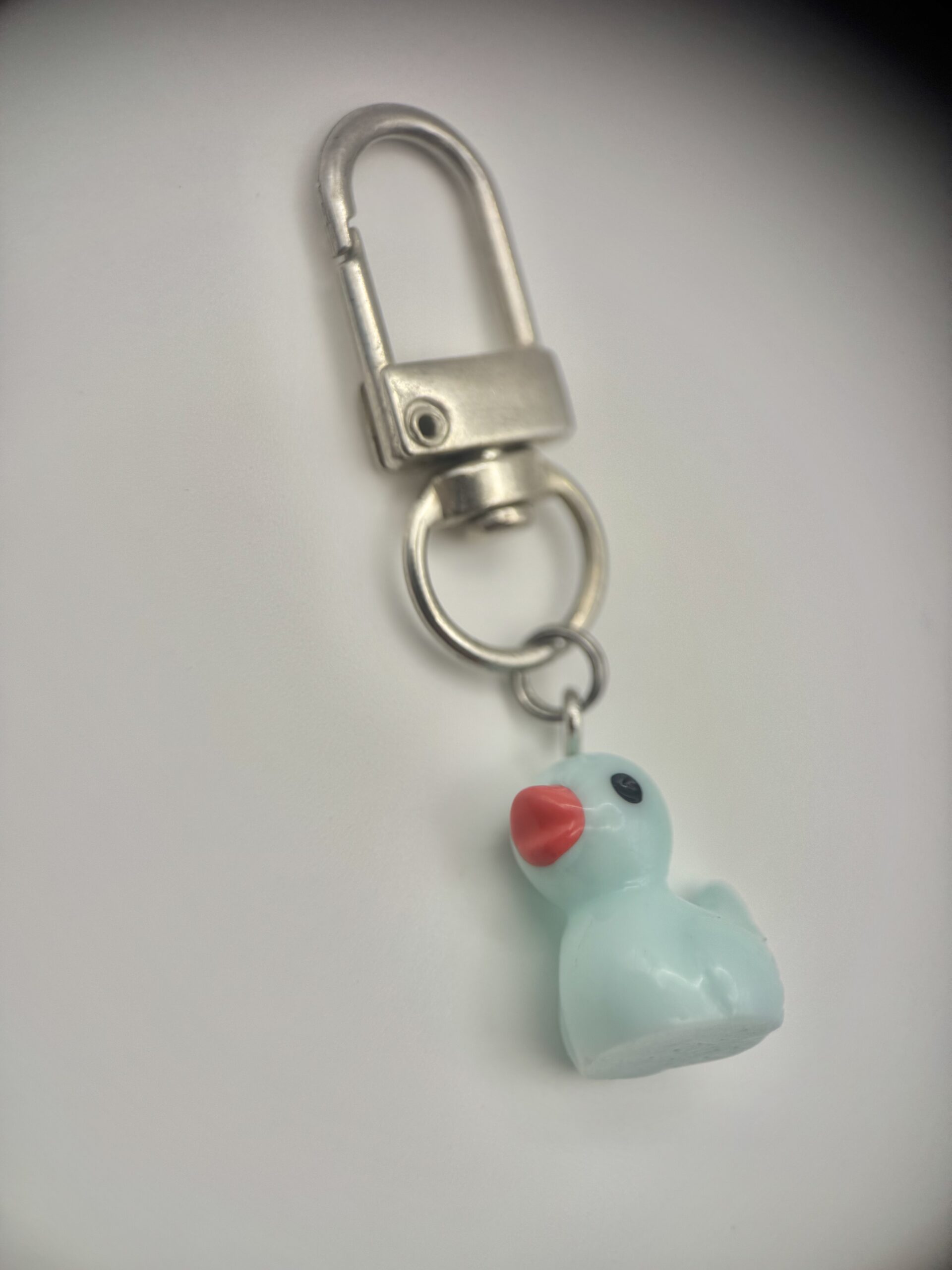 POOCH PENDANTS | Handmade Dog Collar Charm | Multicolour Cartoon Duck (Turquoise) - Image 2